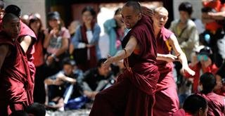 Monks in Sera Monastery Monks in Sera Monastery