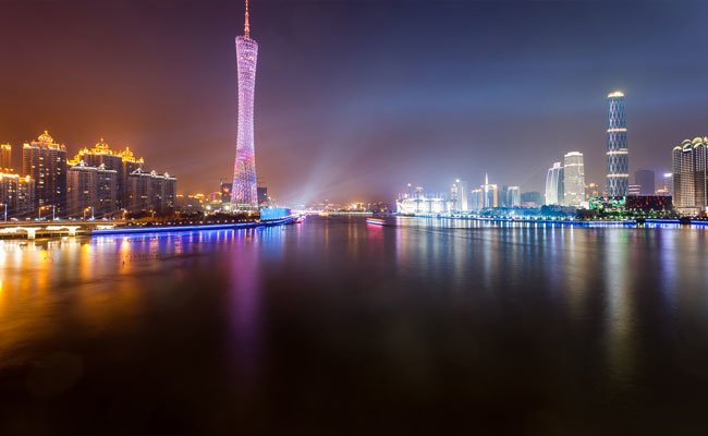 Guangzhou city by night
