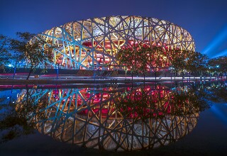 Bird's Nest at Night