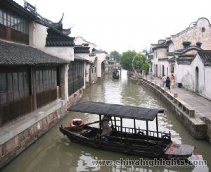 Map of Hangzhou and Wuzhen Scenic Tour