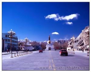 Map of Lhasa Essence and Nyingchi Highlights Tour