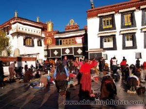Map of All-around Tour of Tibet 