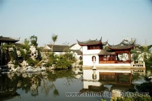 Map of Shanghai and Suzhou with Zhouzhuang Water Town