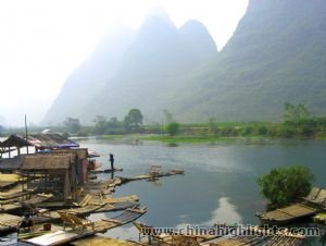 Map of Guilin & Yangshuo Memories Tour with Hong Kong