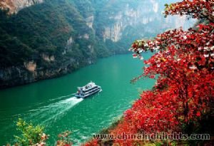 Map of Bullet Train Experience with Chengdu and Yangtze River Cruise Combo