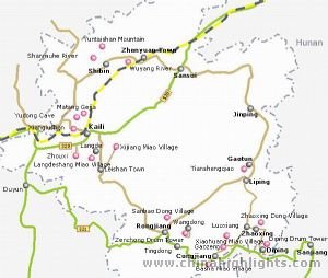 Kaili Tourist Map