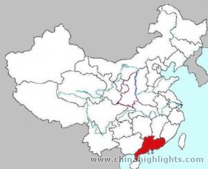 Guangdong Location in China