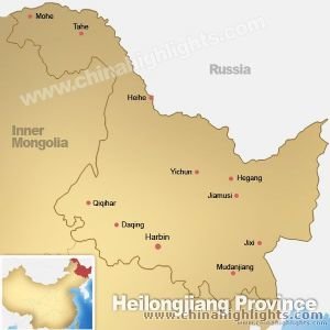 Heilongjiang Province Map