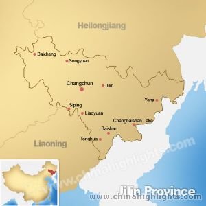 Map of Jilin