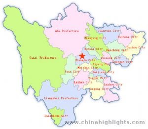 Sichuan Administrative Map