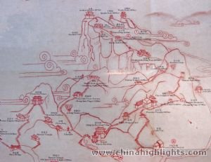 Map of Mount Emei