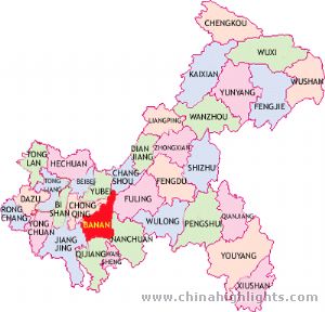 Chongqing Administrative map