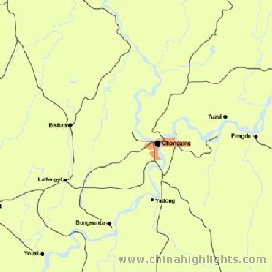 Chongqing in Southwest china map