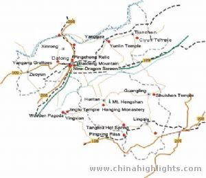 Datong Attraction Map