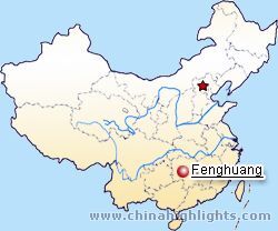 Fenghuang Location in China