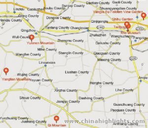 Weifang Tourist Map