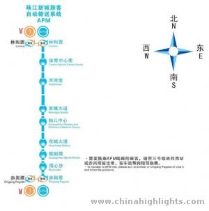 Guangzhou APM Route Map Guangzhou APM Route Map