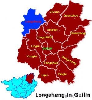 Guilin Longsheng Position map