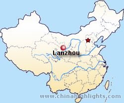 Lanzhou location map