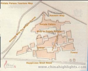 Lhasa Potala Palace Map