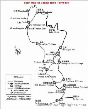 Longsheng Tourist Map