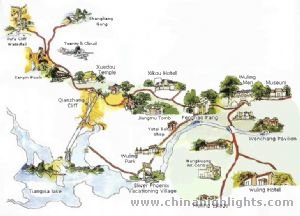 Ningbo Attraction map