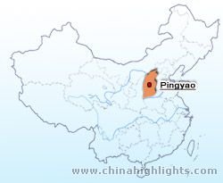 Pingyao Location in China