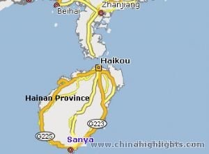 Sanya Location in Hainan