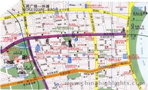 Map of Renmin Square
