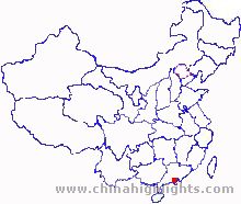 Location Map of Shenzhen in China