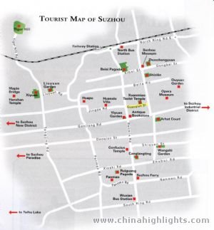 Suzhou Tourist Map