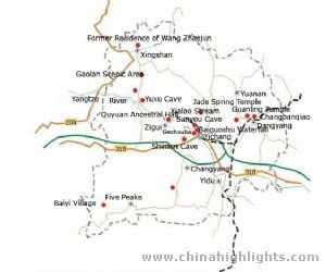 Yichang Tourist Map