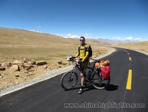 Map of Tibet Explore Cycling Tour