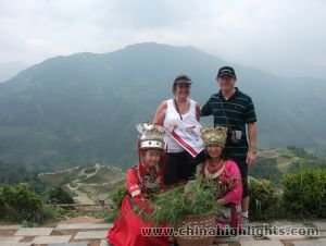 Map of Guilin's Fascinating Neighbours Tour