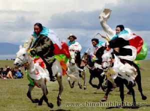 Tibetan Nagqu Horse Race Festival