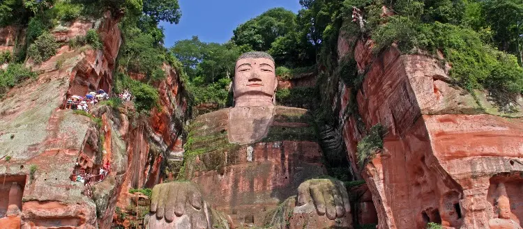the Leshan Giant Buddha