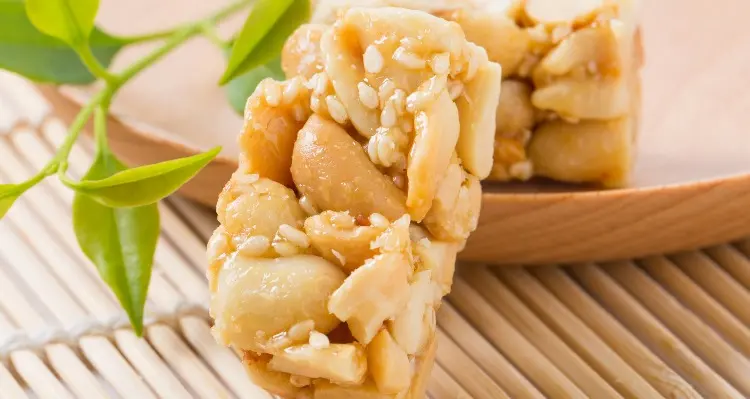 Chinese spring festival dessert - Peanut Brittle